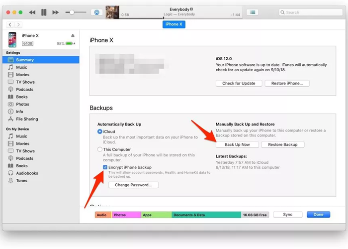 iTunes backups will make you more secure