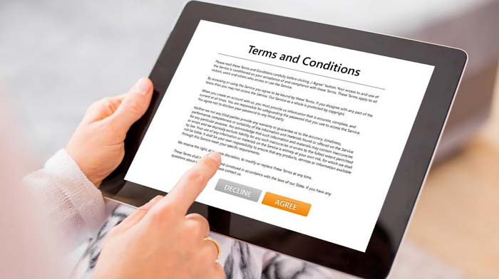 Online Gambling terms and conditions