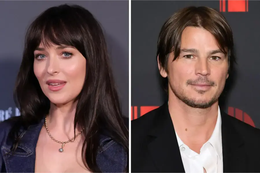 josh Hartnett and Dakota Johnson separate close up