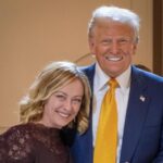 Giorgia Meloni and Donald Trump