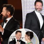 Sutton Foster and Hugh Jackman