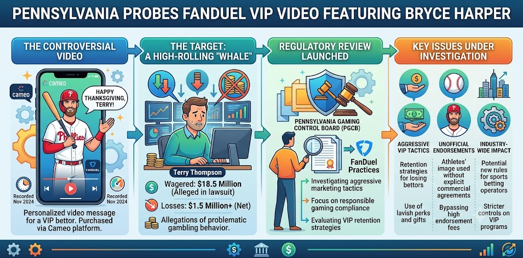 PA Probes Bryce Harper FanDuel Video: Inside the VIP Betting Scandal