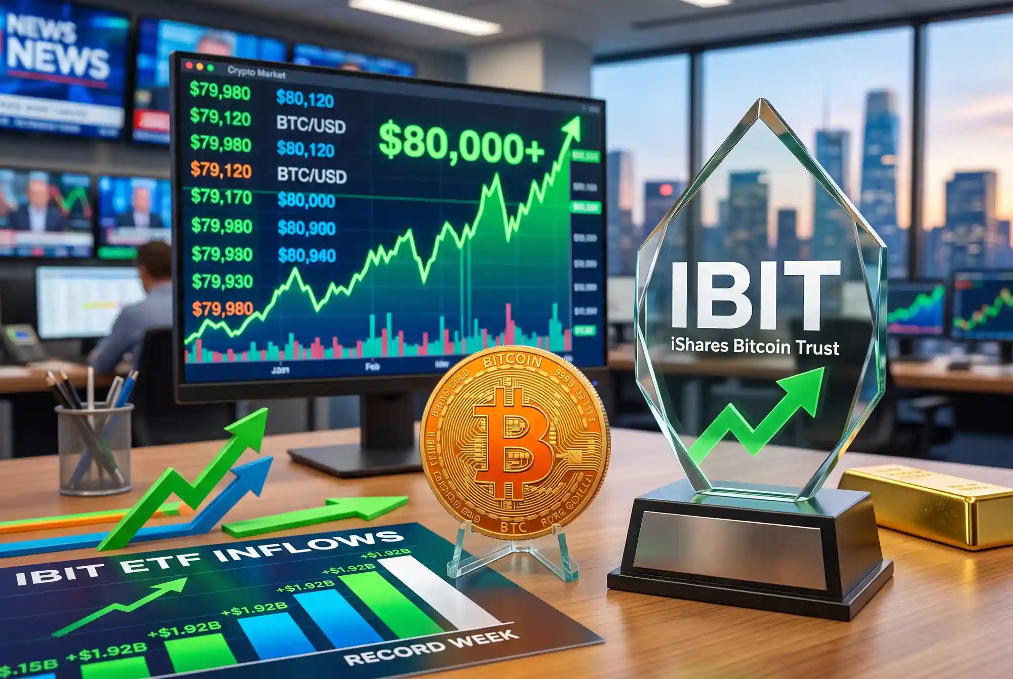 Bitcoin Tops $80K: Inside the IBIT ETF Inflows & Crypto Rally