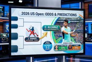 2026 US Open Odds & Predictions: Alcaraz Dominates Picks After Sinner’s Shock Injury