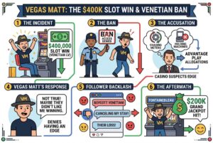 Vegas Matt Banned From Venetian After $400K Slot Win: Inside the Controversy